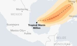 Hurricane Milton Tracker | Tropical Storm Milton Grows Stronger Ahead of Florida Landfall