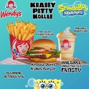 Spongebob Squarepants Krabby Patty | Wendy's Announces the Krabby Patty is Coming